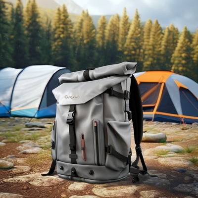 Unisex Outdoor Sport 60L Camping Rucksack mit wasserdichtem Regenbezug und Softback