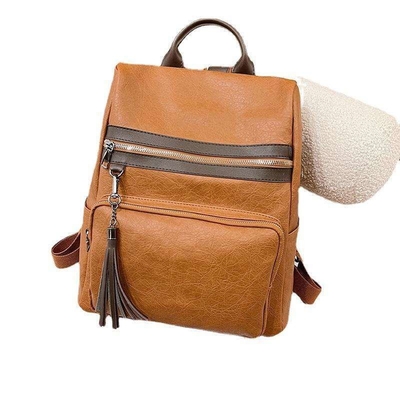 Wasserdicht Computer Laptop 2 Weg Rucksack für Mädchen Bange Tasche Custom PU Leder