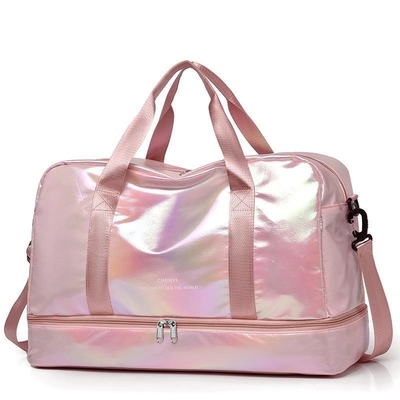 Rechteckige Unisex-Kreuzkörper-Fitness-Tasche in Lila mit großer Kapazität