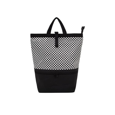 Leichtgewicht Wasserdicht Ziehseil Logo Custom Männer Lederausrüstung Laptop Rucksack mit Reißverschluss