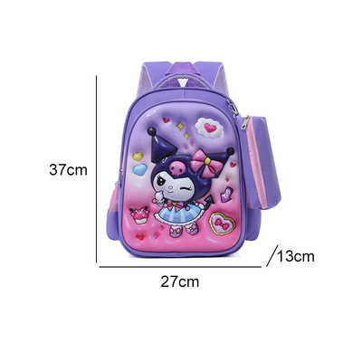 Custom 2024 3D Sanrio Cartoon Druck Kindergarten Rucksack Schüler Rucksack wasserdicht Kinder mymelody Rucksack für Kinder Schul Rucksack