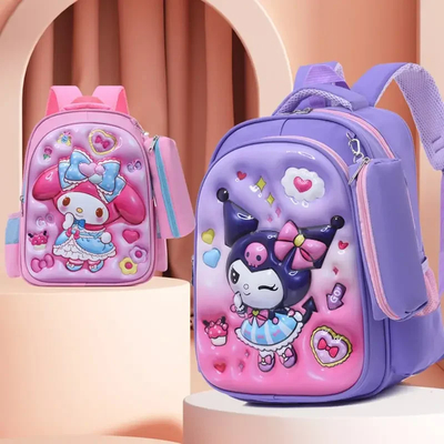 Custom 2024 3D Sanrio Cartoon Druck Kindergarten Rucksack Schüler Rucksack wasserdicht Kinder mymelody Rucksack für Kinder Schul Rucksack