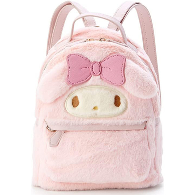 Großhandel Süßes Pelziges Plush-Hund-Mini-Rucksack für Mädchen Doppel-Schultertasche für Kinder Geschenk Kawaii-Schulrucksäcke