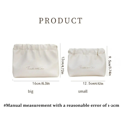 Custom Logo Make-up Bag Reisezubehör Toilettenbeutel Lippenstift Aufbewahrungsbeutel Ohrhörer Schmuck Blatt Frühlingsbeutel Mini Kosmetikbeutel Damen Handtasche