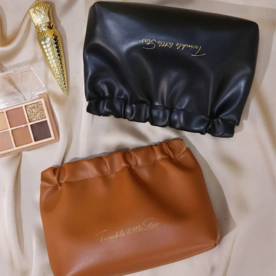 Custom Logo Make-up Bag Reisezubehör Toilettenbeutel Lippenstift Aufbewahrungsbeutel Ohrhörer Schmuck Blatt Frühlingsbeutel Mini Kosmetikbeutel Damen Handtasche