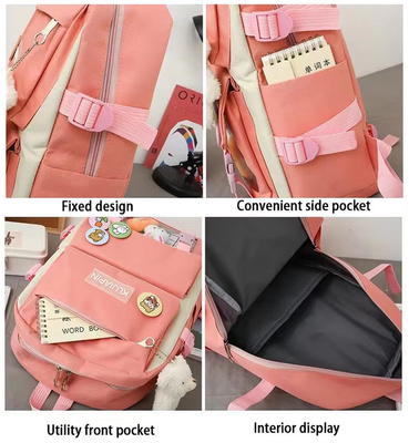 Großhandel Schönes 4 Stück/Set Grundschule Tasche Mädchen Harajuku Kawaii Studenten Buchtasche Teenager Handtasche Großkapazität Studenten Rucksack Mädchen Schul Rucksack Set
