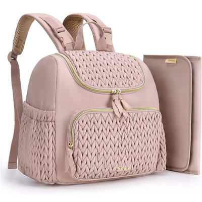 Großhandel Baby Windel Tasche Kleine Windel Rucksack Stilvolle Reise Mini-Mutterschafts-Tagesack Mommy-Tasche für Frauen Casual Tote Bag