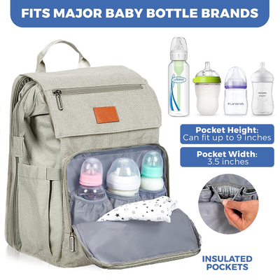 Kleinkind Windelbeutel mit Wechselstücke Großes Reisetaschen Neugeborenes Baby Notwendigkeiten Pack Momy Rucksack Casual Frauen Rucksack