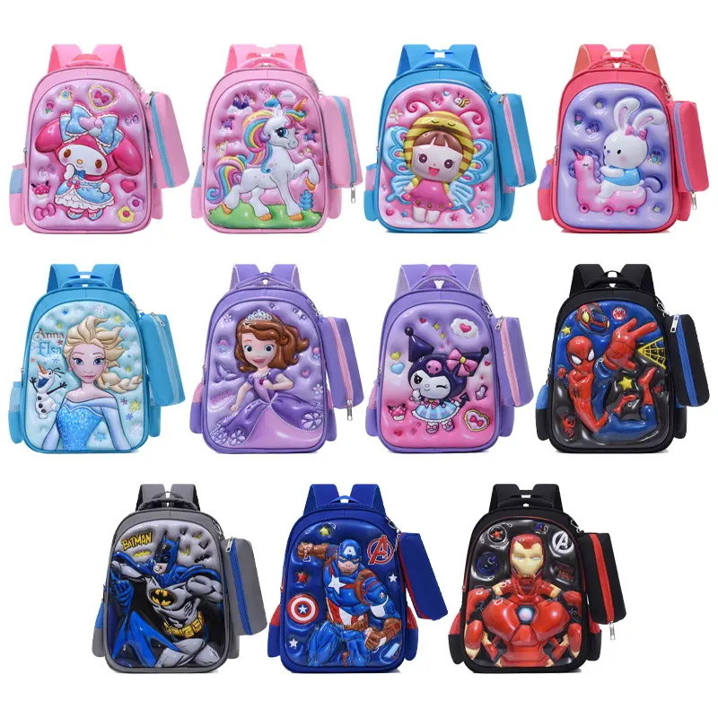Custom 2024 3D Sanrio Cartoon Druck Kindergarten Rucksack Schüler Rucksack wasserdicht Kinder mymelody Rucksack für Kinder Schul Rucksack
